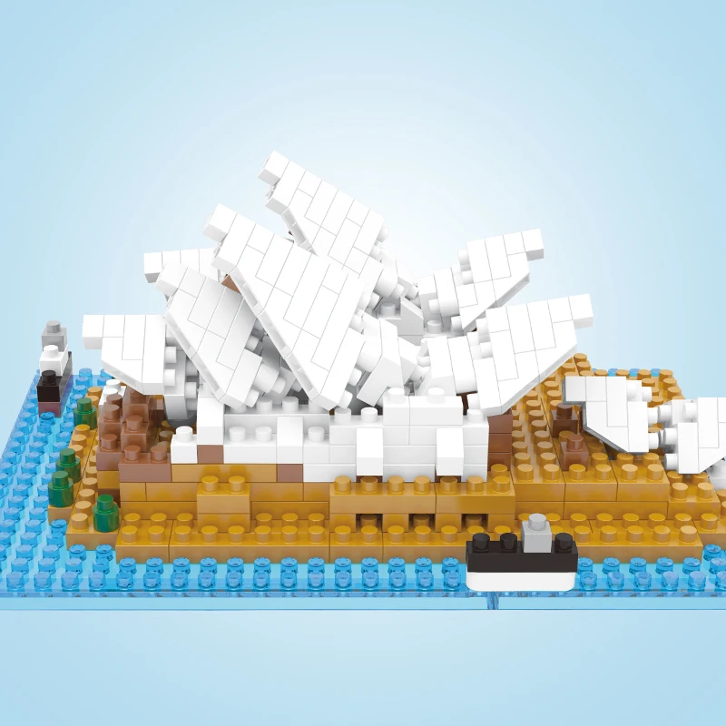 

World Famous Sydney Harbour Bridge Building Blocks City Creator House Intelligence Diamond Architecture Blocks Toys For Children