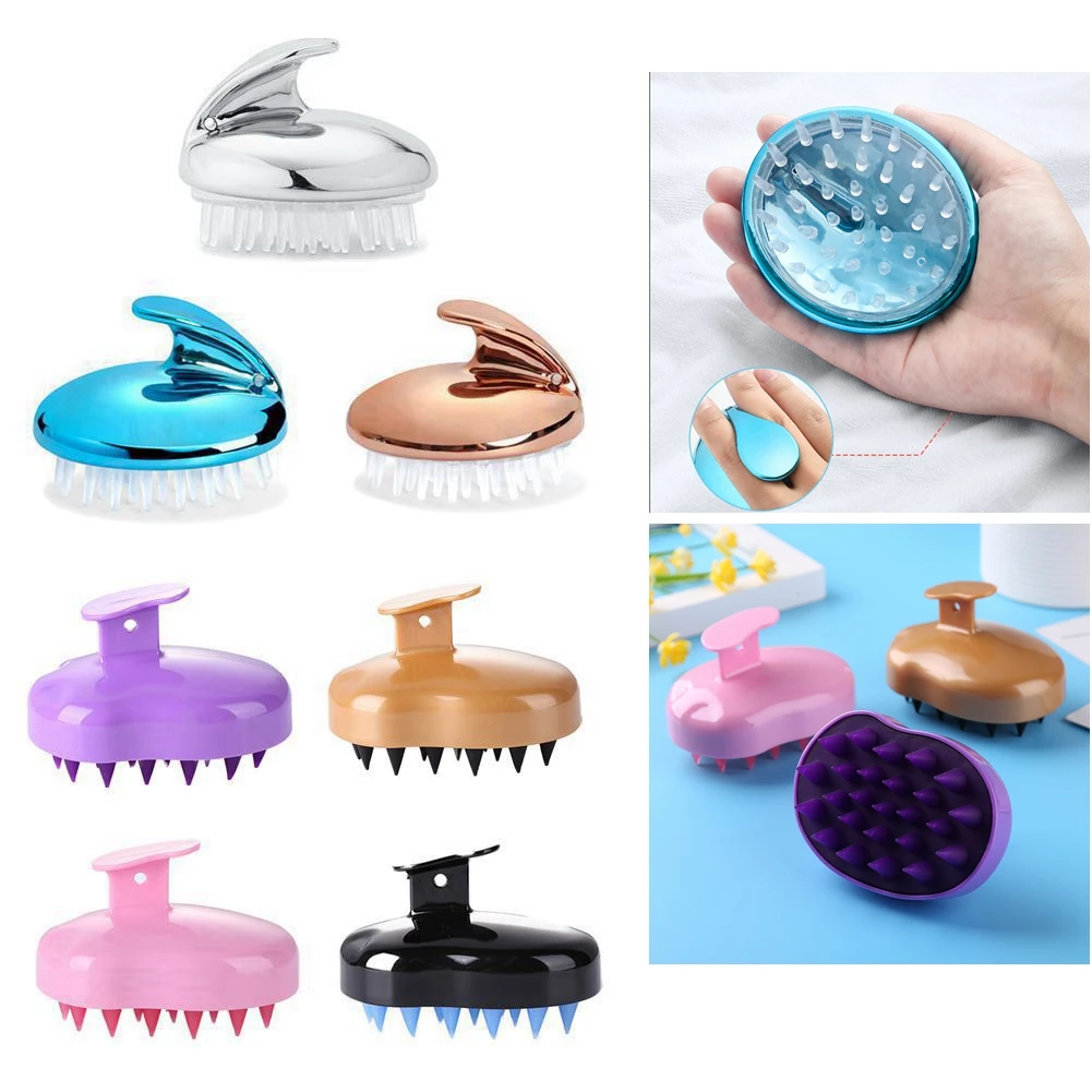 

Shampoo Massage Brush Handheld Silicone Scalp Massage Brush Hair Comb Shampoo Hair Washing Comb Shower Brush Bath Massage Brush