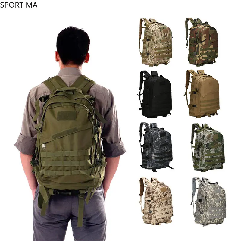 

40L 3D Men Tactical Backpack military backpack Outdoor Sports Military climbing Backpack Camping Hiking Trekking Rucksack Tas