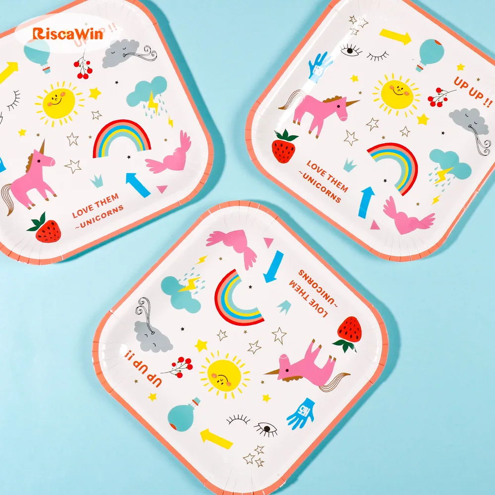 2020 горячая Распродажа одноразовые столовые приборы в виде единорога для