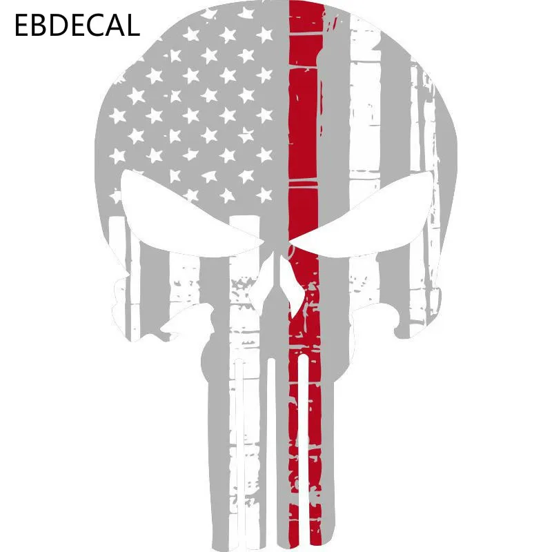 EBdecal Каратель Череп для Авто/бампер/окно/настенные наклейки DIY Декор CT10496|Наклейки