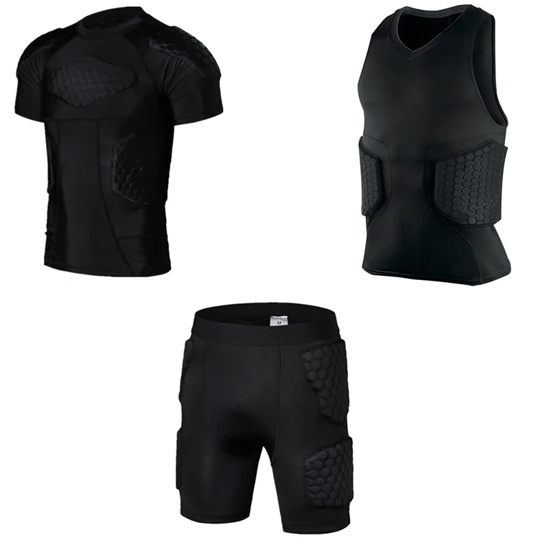Компрессионные шорты стеганая рубашка стеганый жилет с подкладкой бедра и