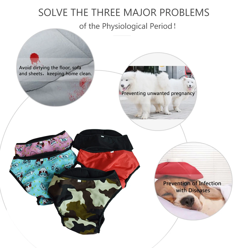 Хлопковые физиологические штаны для собак нижнее белье домашних животных