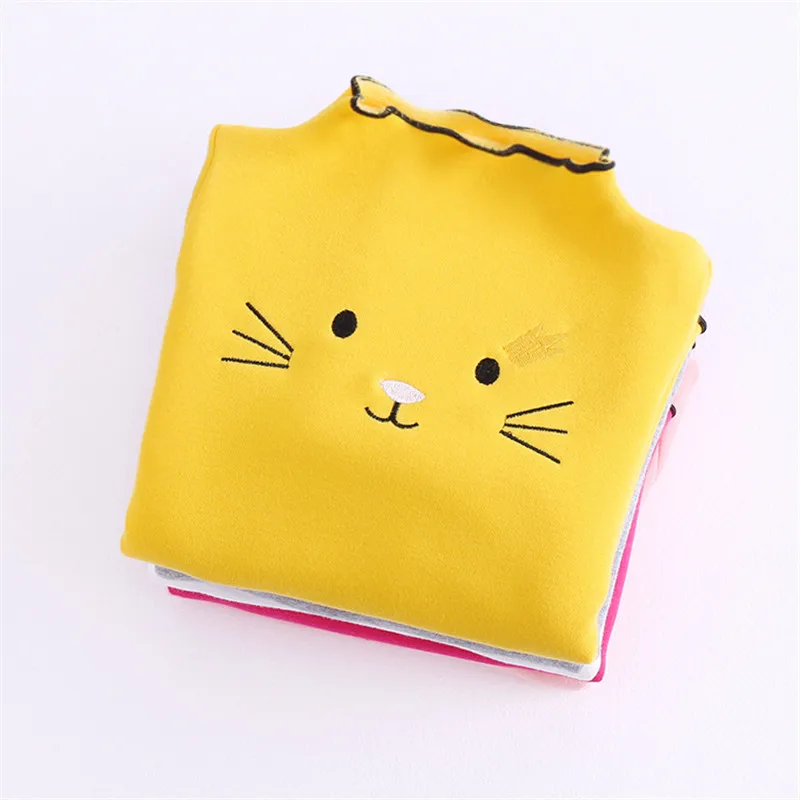 Baby Girl Sweater Cardigan Kids Sweatershirts Children Clothing Winter Autumn Sweater Tshirt Long Cartoon Cat Sweatershirt