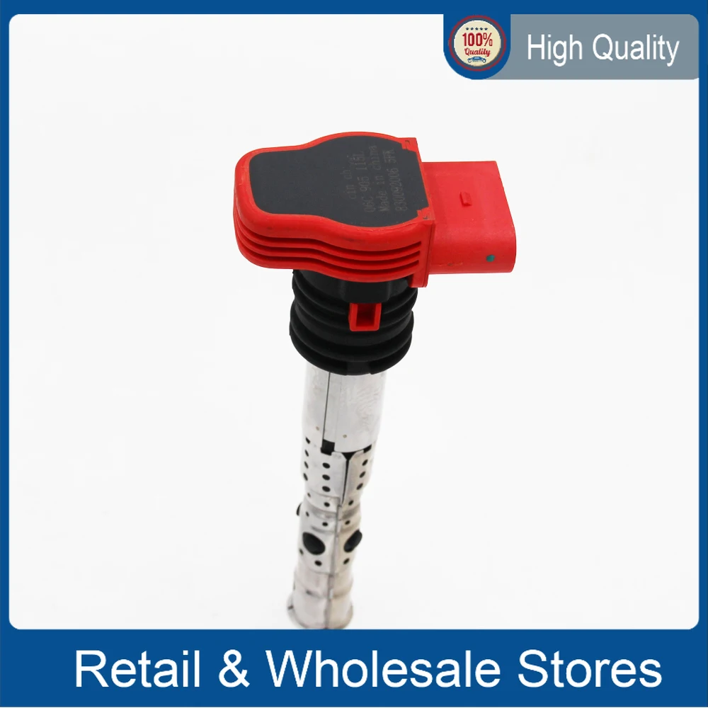 

06C 905 115 L D Red Ignition Systems Ignition Coils Modules For Audi A4 A6 A8 Quattro 3.0L V6 UF483 C1471 5C1470 06C905115L