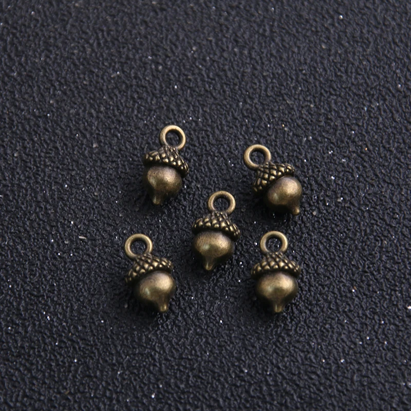 Antique Bronze 16 шт. из серебристого металла под старину сплав 7*13 мм Прекрасный Рождественский ананальный Винтаж подвесные шармы Ювелирные украшения компоненты результаты - Окраска металла: Antique Bronze