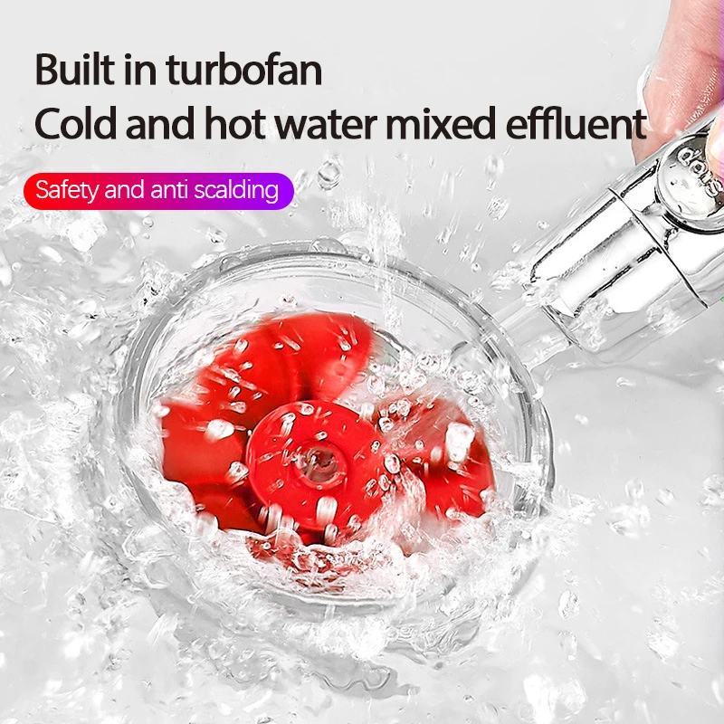 High Pressure Water Saving Spray Shower Head 360 Rotated Rainfall Bathroom Hand-held Pressurized Massage | Обустройство дома