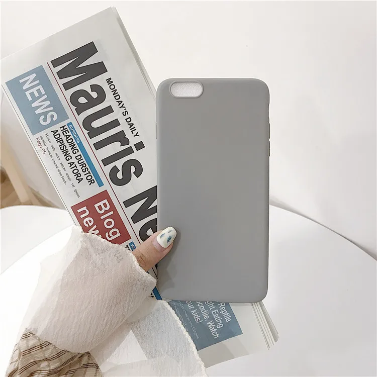 Серый Милый чехол из ТПУ для Xiaomi Redmi Note 7 8 8A 7A 6 6A 5 5A 4 4X K20 Pro Plus 4A Go цветной тонкий мягкий силиконовый чехол - Цвет: Серый
