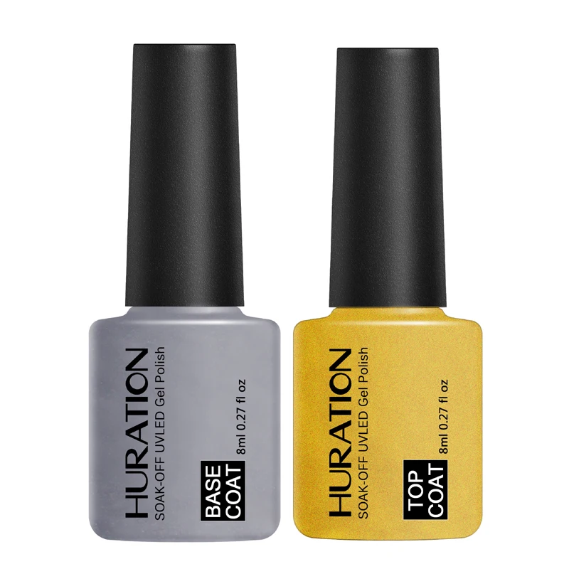 Huration Новый Топ гель Профессиональный лак для ногтей база пальто комплект