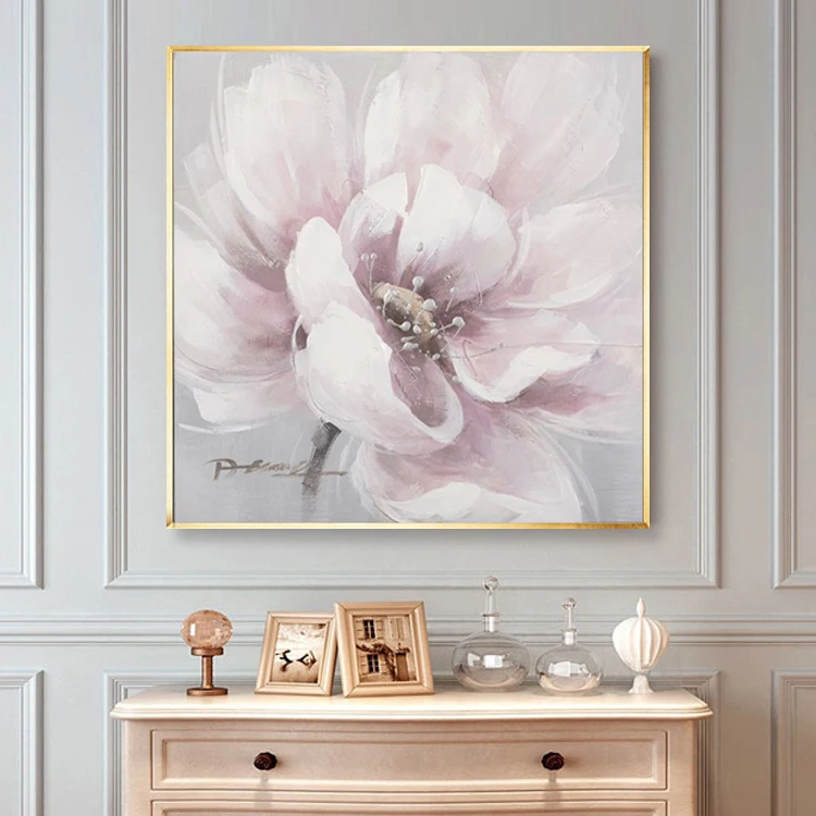 Масляная картина &quotРозовый пион&quot импрессионизм