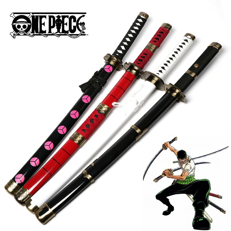 Handmade Katana Japanese Roronoa Zoro Swords Anime Cosplay Sword Bamboo Samurai Sword Kitetsu wado ichimonji