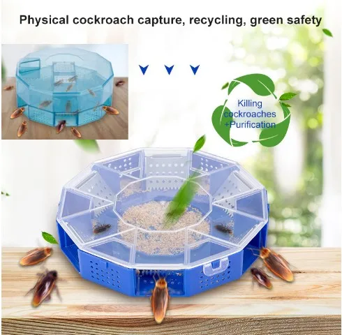 

Single/Double-layer Reusable Cockroach Bug Roach Catcher Cockroach Killer Bait Traps Pesticide Household Cockroach Traps Box BMY