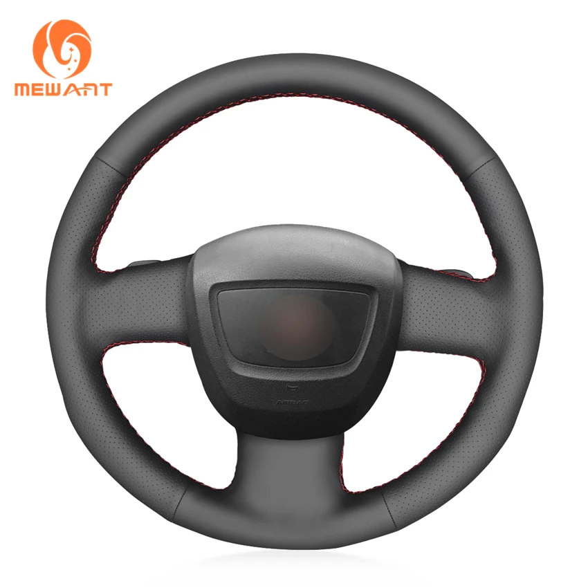Чехол на руль MEWANT из натуральной кожи для Audi A3 (8P) Sportback A4 (B7) Avant A6 (C6) S4 Seat Exeo 2009 2010