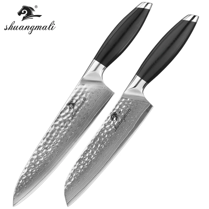 Набор кухонных ножей VG10 67-story набор из дамасской стали острые ножи Santoku режущие с