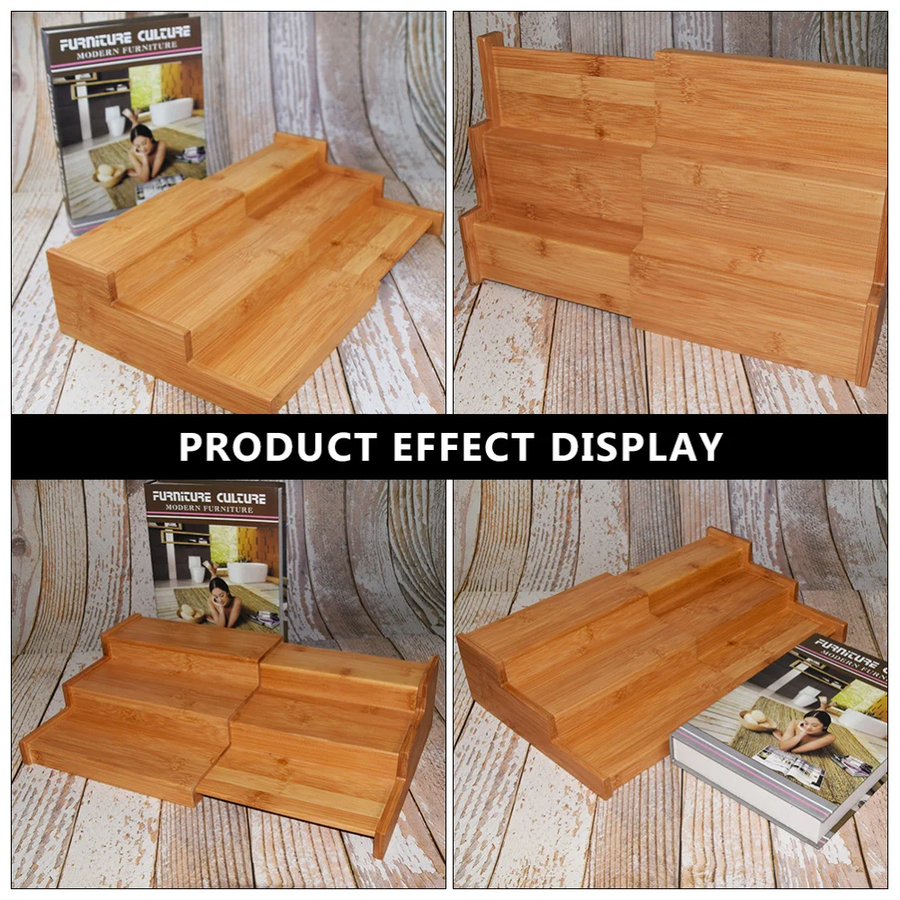 

Practical Storage Rack Bamboo Commodity Shelf Sundries Shelf Kitchen Accessory
