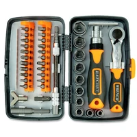 3832 in 1 screwdriver set multi purpose ratchet handle wrench bit household machine repair combination tool