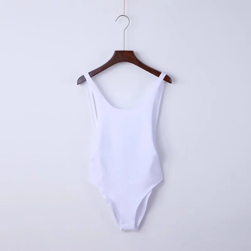 GOPLUS Sexy Bodysuit 2022 Summer Orange Sleeveless Backless Women Jumpsuit Bandage Body Romper Casual Ladies Slim C3996 |