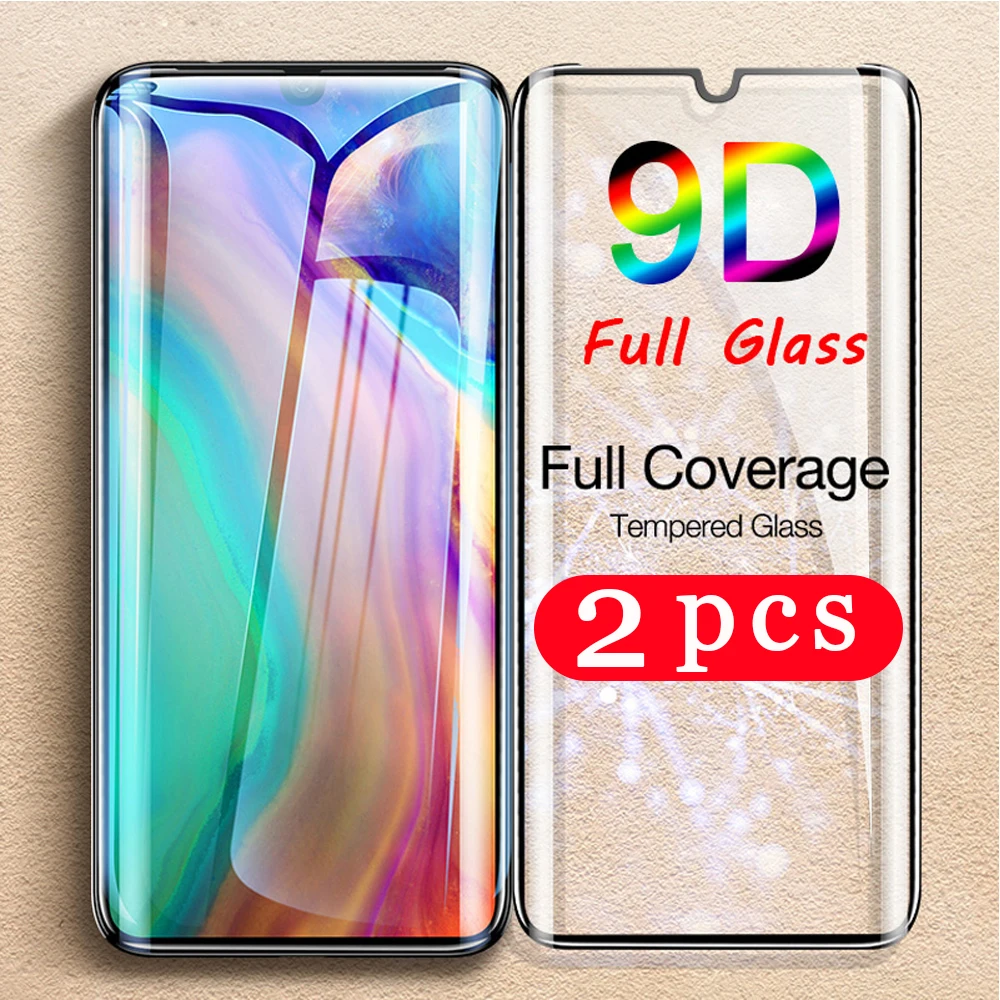 2 шт. полное покрытие для huawei P40 pro plus lite E Закаленное стекло Защитная пленка P30 P20