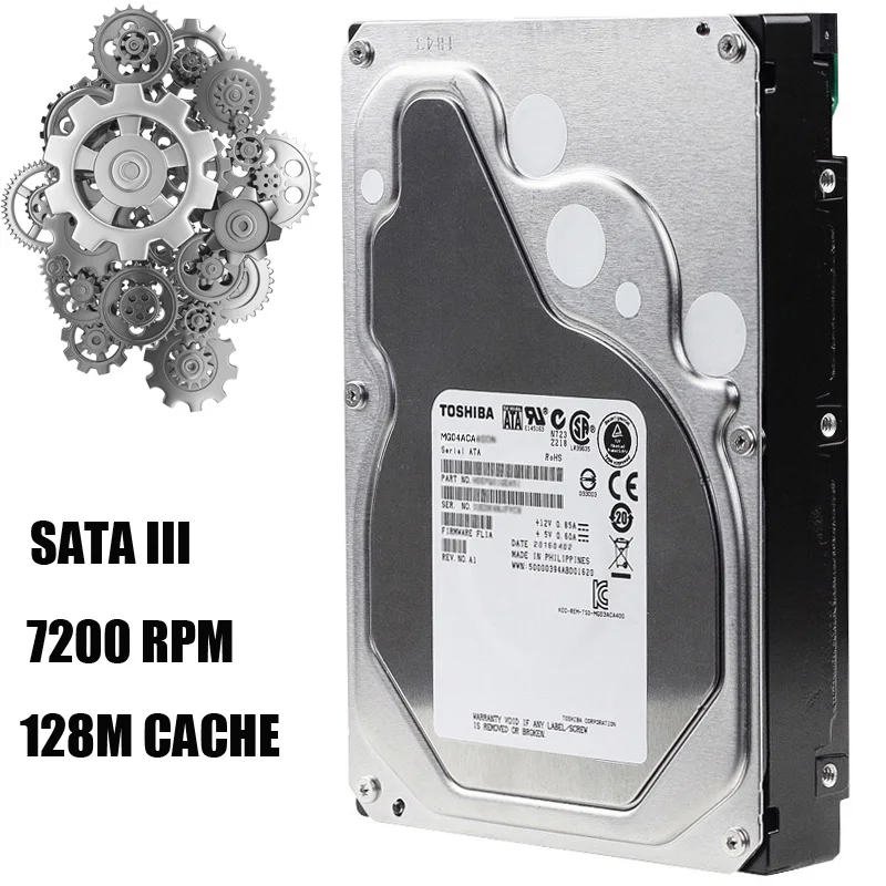 Жесткий Диск TOSHIBA 2 ТБ внутренний жесткий диск HDD SATA III 7200 об/мин 128 м 3 5 &quotжесткий 24/7