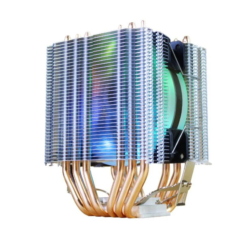 Кулер для процессора 6PH FA с 6 тепловыми трубками и двойной башней 3/4 Pin PWM RGB 90 мм