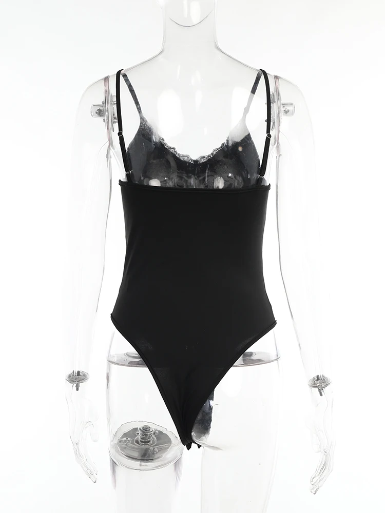 Женский облегающий комбидресс InsDoit Красный Готический с кружевной отделкой и