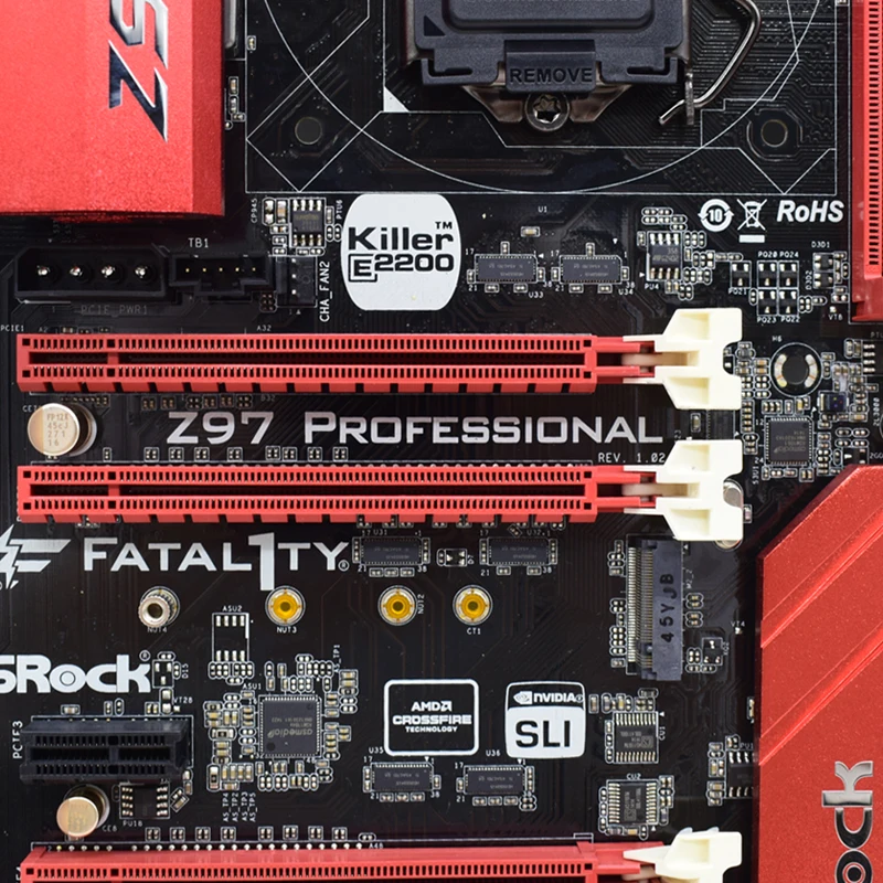 Bestellen Für ASRock Z97 PROFESSIONELLE Verwendet PC Motherboard DDR3 Dual Kanal Z97 LGA 1150 I7 I5 I3 CPU Bergbau 3 X PCIe 3,0 X16 Solt USB 3,0