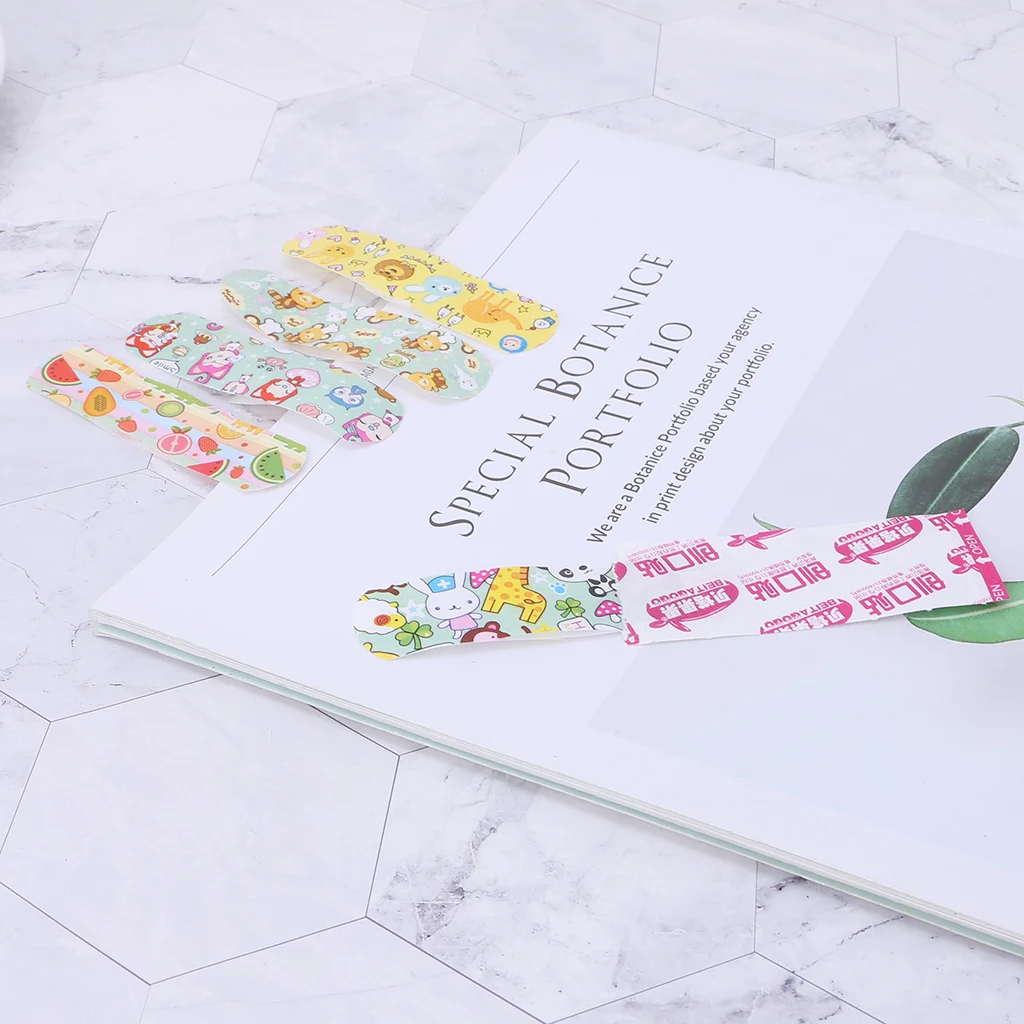 1 коробка мультяшный бандаж водонепроницаемые клейкие повязки на рану милые