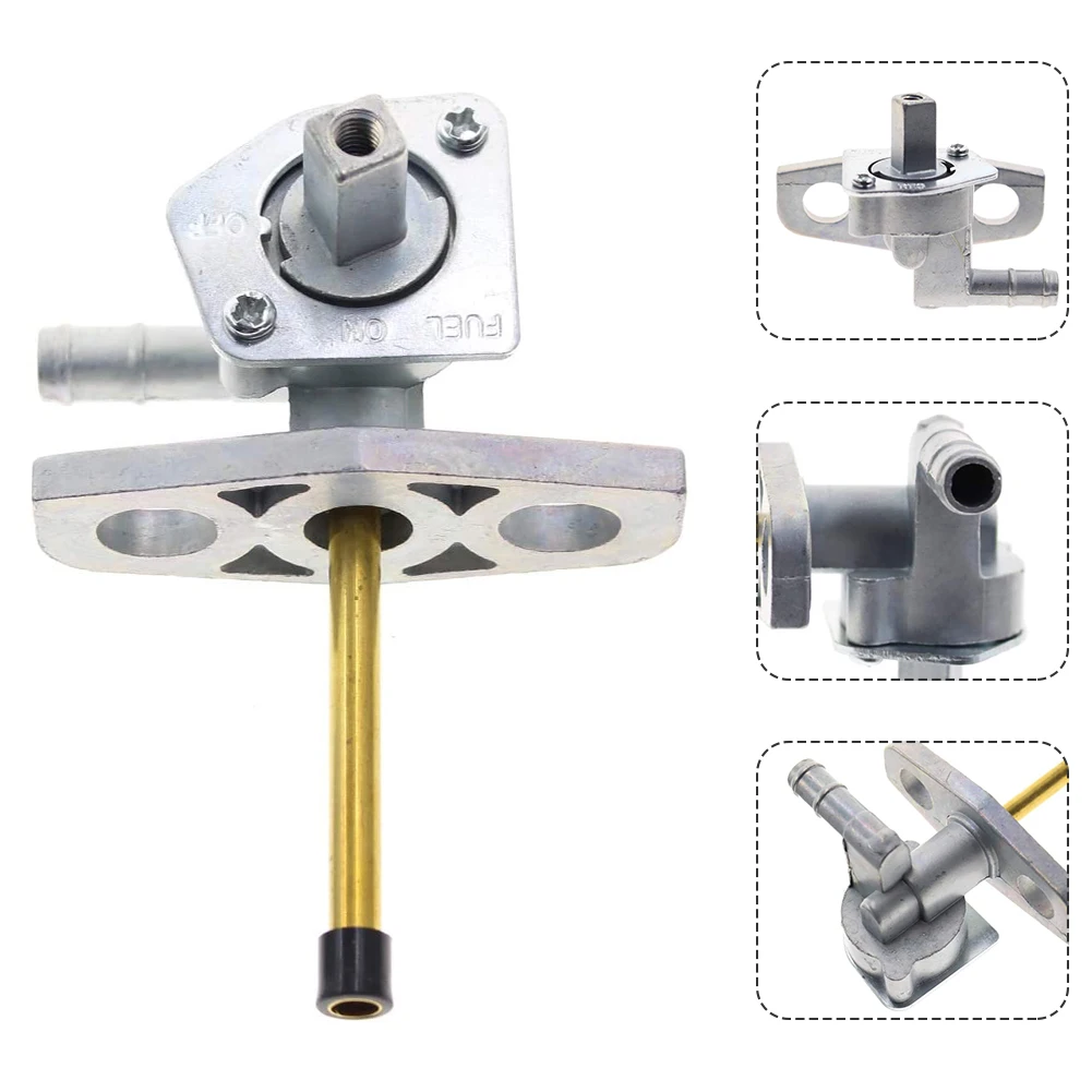 

16950 HN7 003 Easy Install Petcock Shut Off Gas Tank Motorcycle Durable Aluminum Engine Fuel Switch Direct Fit