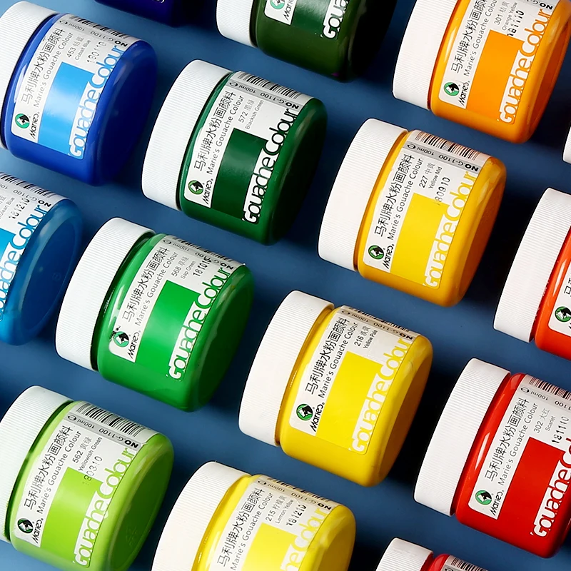 100 мл/бутылка гуашь краски акварельные в наборе для художника специальные