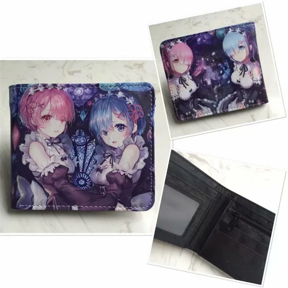 

Women Wallet Re:Life in a different world from zero Rem/Ram Short Wallet Cartoon Coin Purse Credit Card Holder Pocket Gift