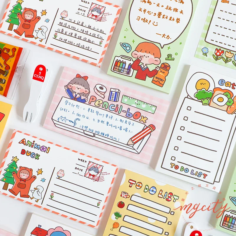 

50sheet/lot Memo Pads Sticky Notes Happy writing Paper diary Scrapbooking Stickers Office School stationery Notepad
