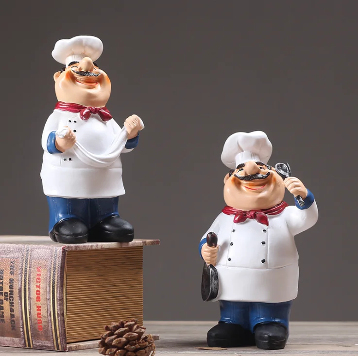 Сервировочное украшение шеф повара кухонные украшения из смолы искусственное