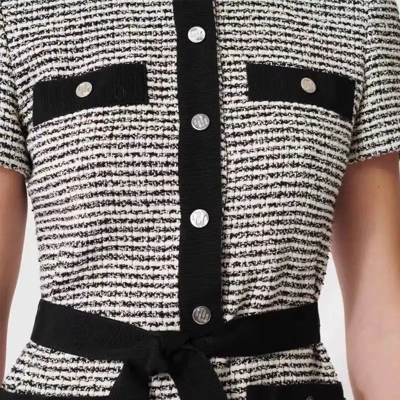 

2020 Spring/summer POLO Soft Lady Style Knit Dress Casual Dress Bodycon Dress