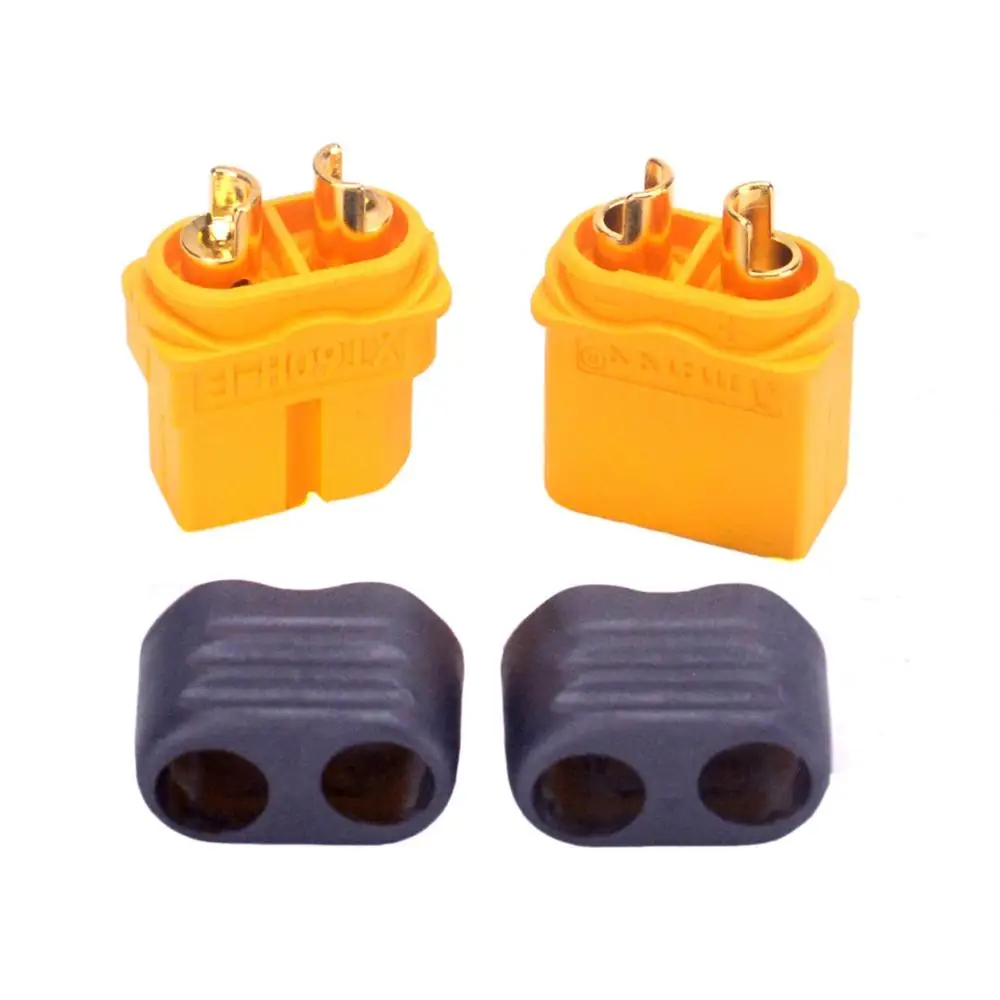 5-10Pairs Amass XT60H Plug Male and Female 3.5mm golden Plated Bullet Connectors with Lock Protective Sleeve for RC Lipo Battery | Игрушки и