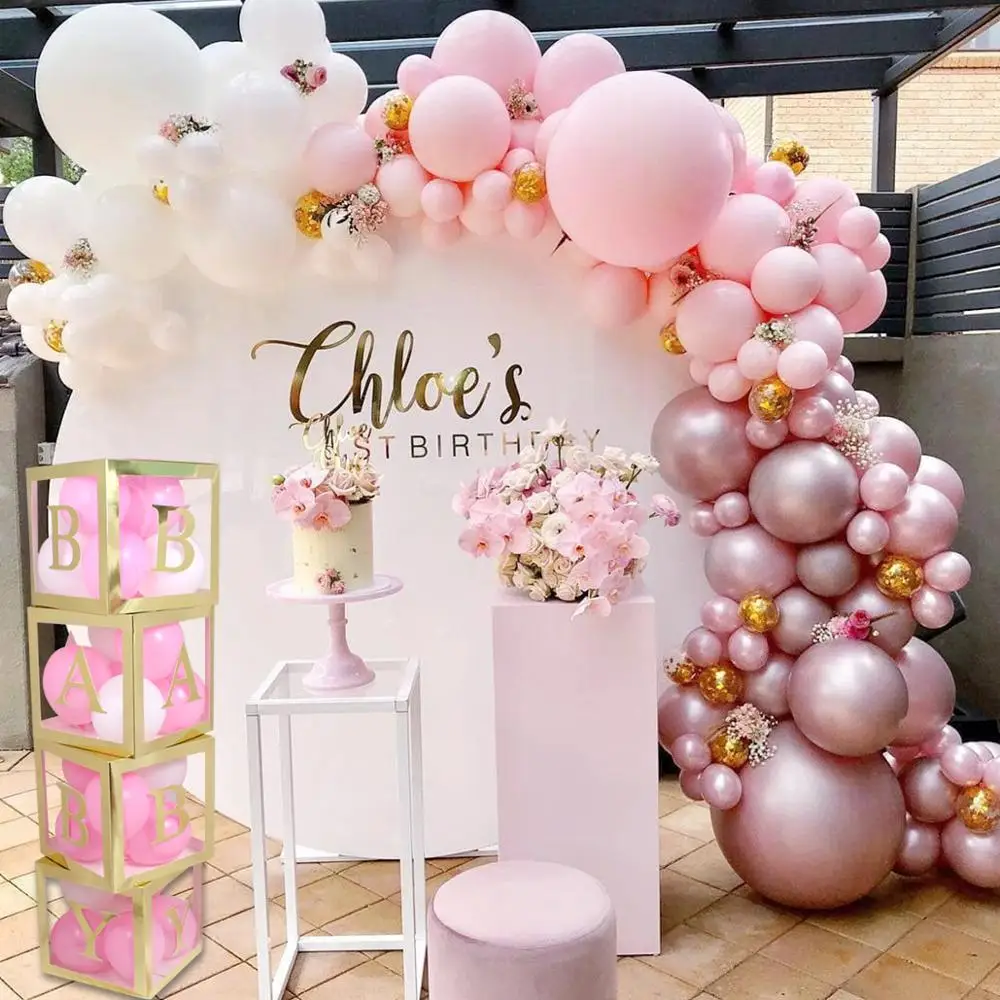 

103pcs Macaron Balloon Arch Pastel White Pink Ballon Garland Metal lavender gold Confetti Globos Wedding Party Decor Baby Shower