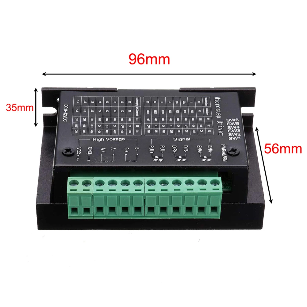 3 V-24 V Tb6600 Драйвер шагового двигателя 4a Dc9-42v для Нема 17 (Национальная ассоциация