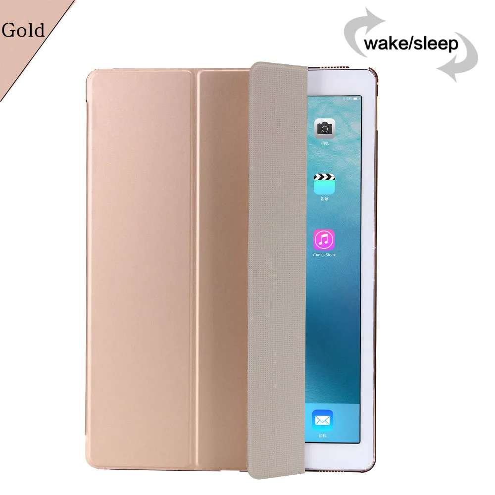 Gold Cмарт-чехол для планшета для iPad 10,2 дюймов 7-го поколения, авто спящий/Пробуждение складной чехол-книжка подставка чехол для iPad 10,2-дюймовый сумка - Цвет: Gold
