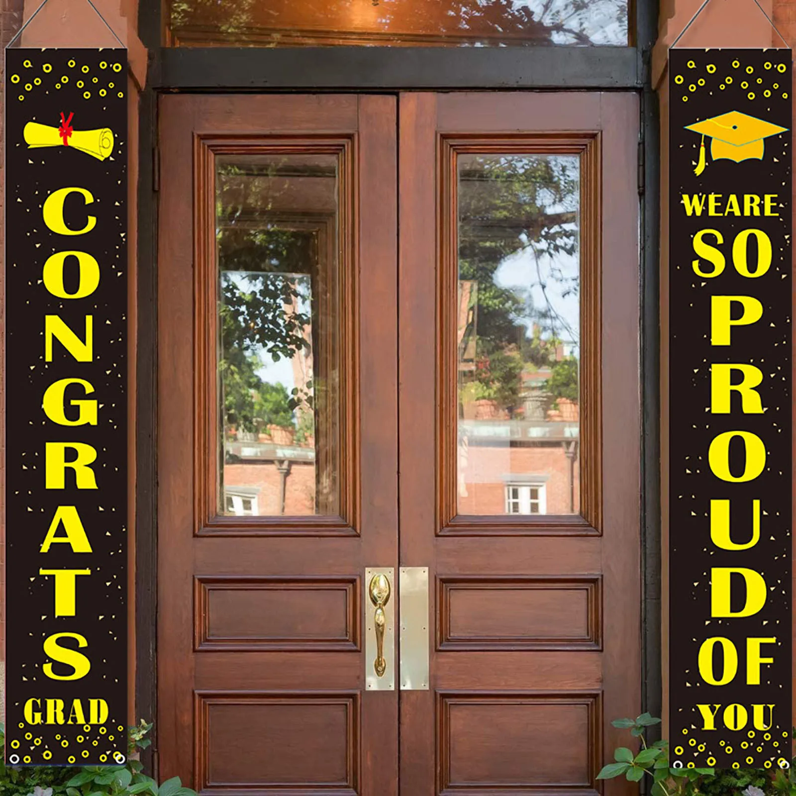 

2021 Graduation Banners Hanging Flags Porch Sign Graduation Party Decorations decoracin de habitacin