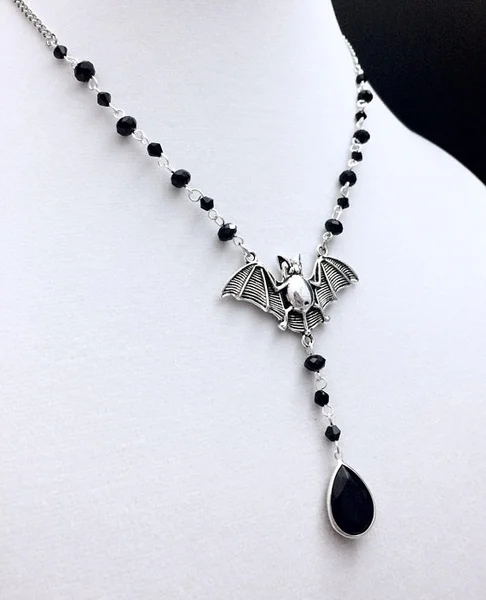 

Bat Necklace, Bat Pendant, Gothic Bat Necklace, Bat Jewelry, Witch Jewelry, Goth Jewelry,