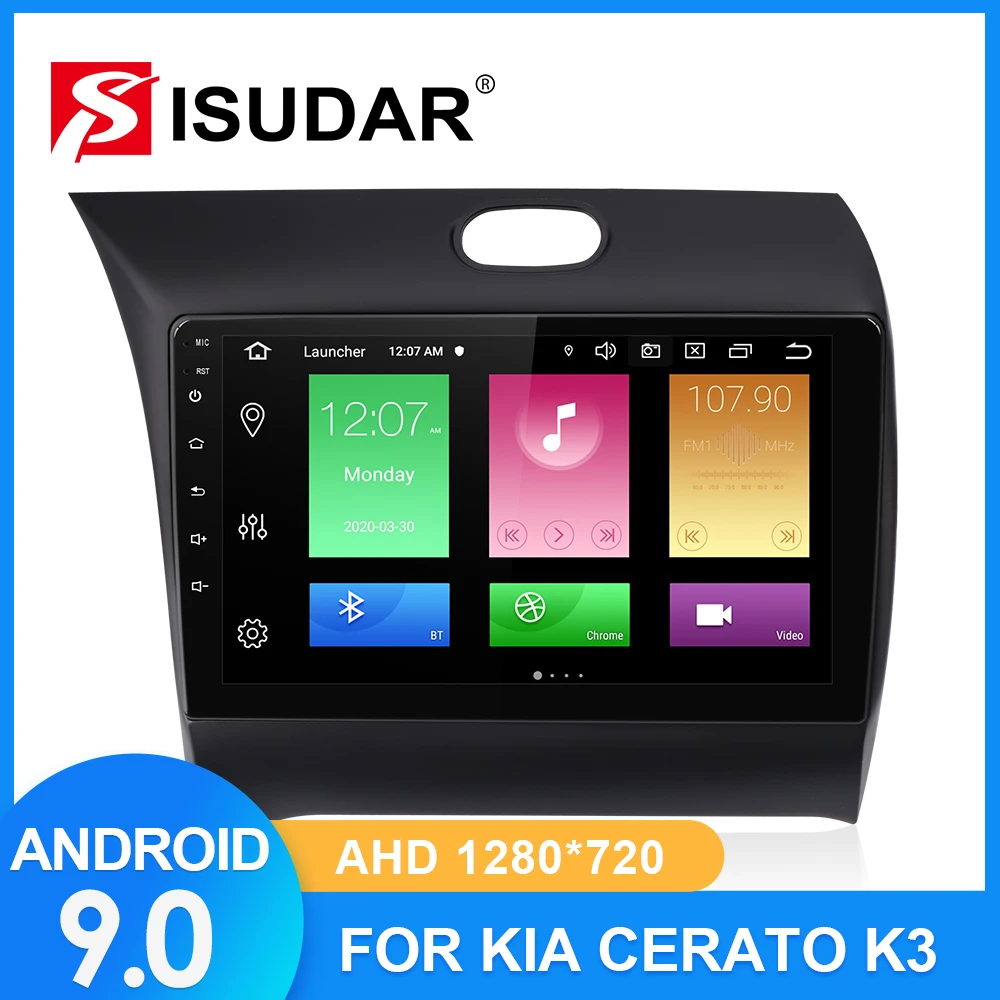 ISUDAR автомобильное радио для Kia/K3/Cerato FORTE 2013 2014 2017 2 din Android 9 Авторадио