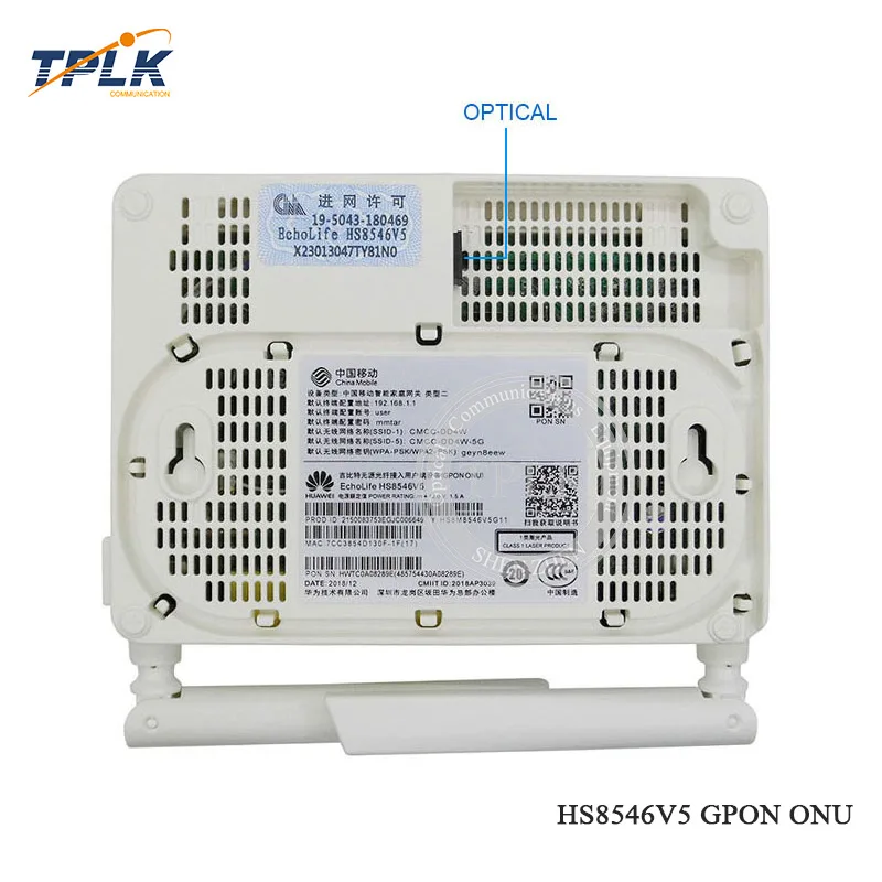 Новый HS8546V5 ONU GPON ONT с 4GE + 2USB 1Tel WIFI HGU двухдиапазонный маршрутизатор 2 4 ГГц и 5