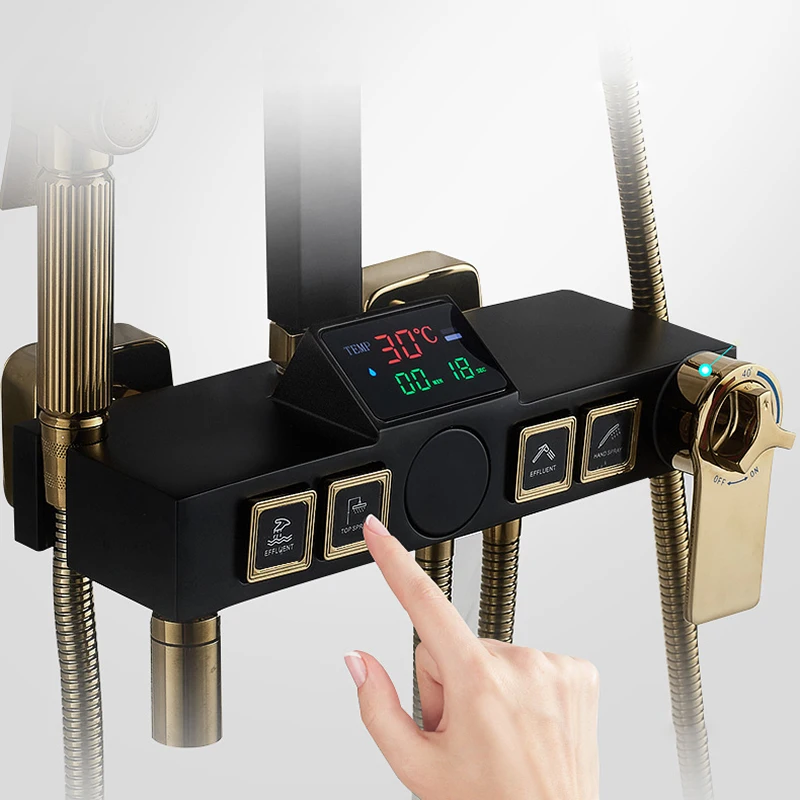 Душевая система для ванной комнаты строительные элементы латунный