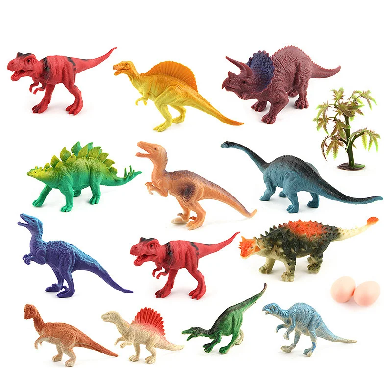 

DIY Simulation Mini Dinosaur Model Set 12pcs Creative Animal Action Figures Set Room Decoration For Kids Children Xmas Gifts