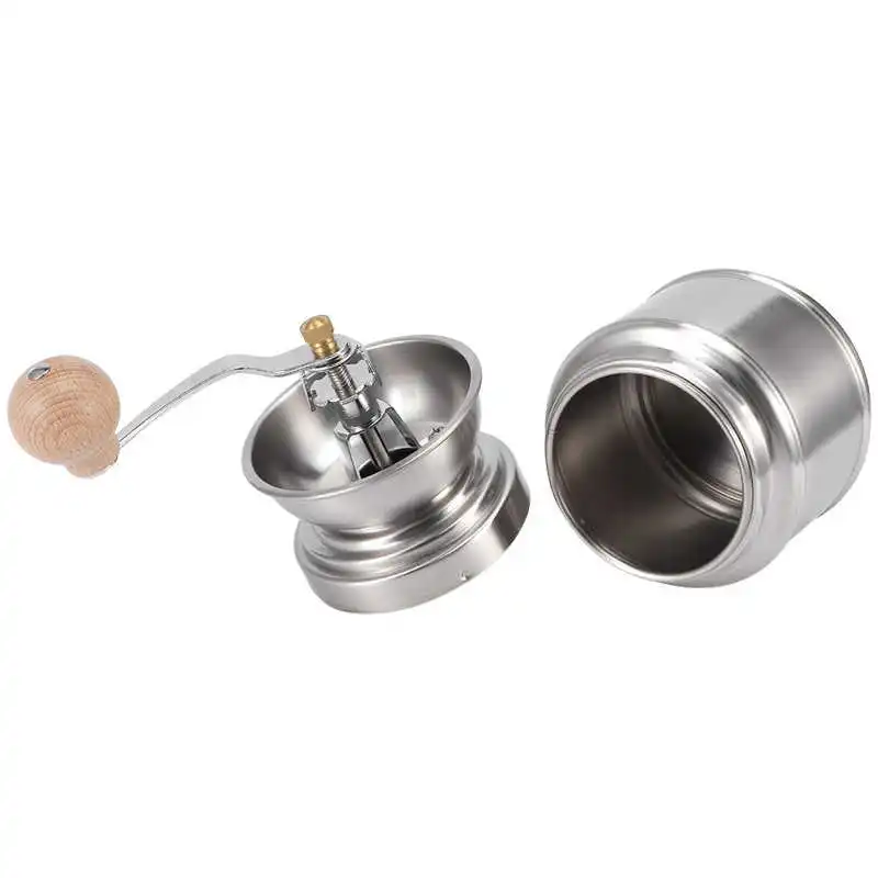 

Portable Stainless Steel Manual Coffee Grinder Adjustable Coffe Bean Pepper Mill Household Kitchen Tool Household Grinder