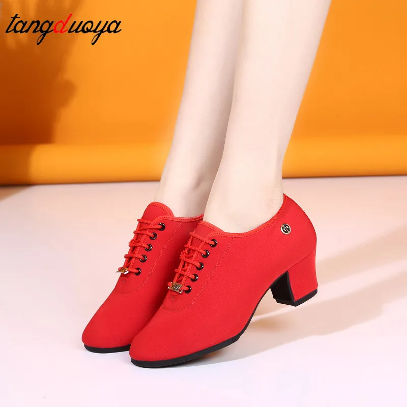 Современная танцевальная обувь для бальных танцев женщин дышащие мягкие туфли