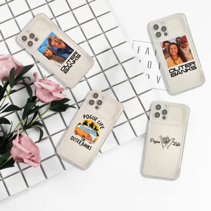 

Outer Banks OBX Livin' the Pogue Life Phone Case Transparent for iPhone 7 8 11 12 se 2020 mini pro X XS XR MAX Plus