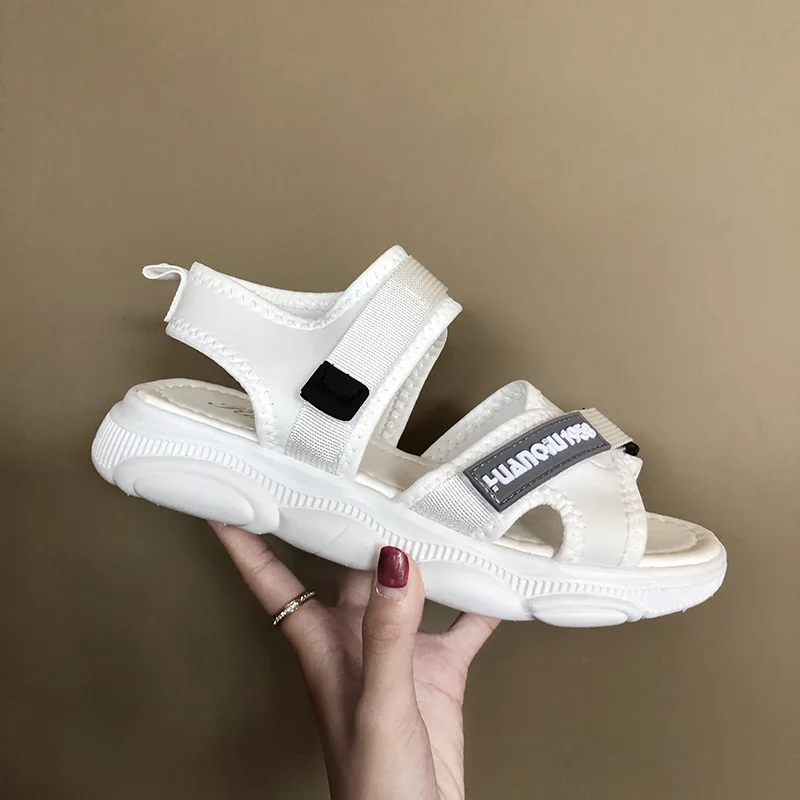 

Femme Mesh Flat Shoes Woman Hook Loop Platform Sandals Women 2020 Summer Sandals For Women Shoes Fashion Ladies