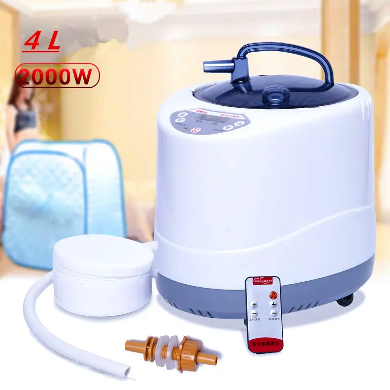 Steam Generator 220V/110V  EU US Plug 2000W Upgrade Capacity 4L Steamer Pot for Sauna Wooden Barrels  Large Water Vapor