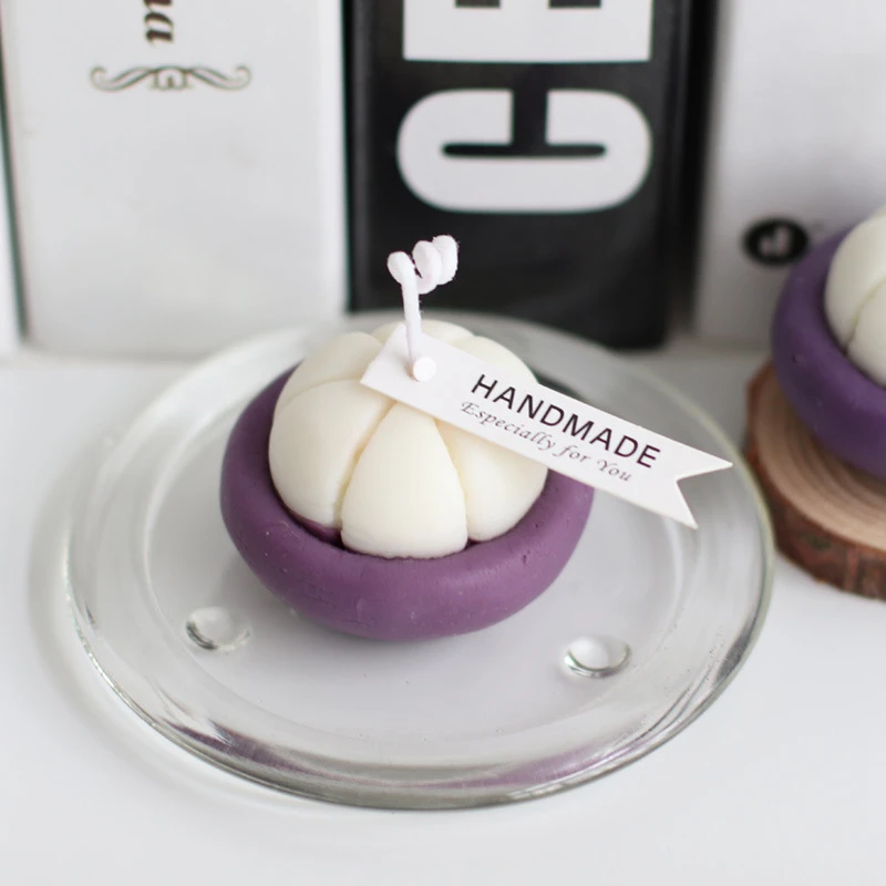 

Креативная Реалистичная силиконовая форма «сделай сам» для фруктового торта, ароматизированной свечи, мангостина, легко доставать из форм...