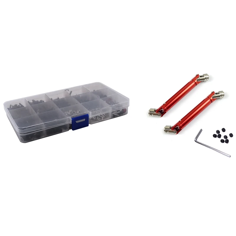 

450 шт., Винты M3 M4 для Axial SCX10 90046 Traxxas Trx4 Redcat Mst и 1 комплект, Универсальный приводной вал CVD 102-150 мм